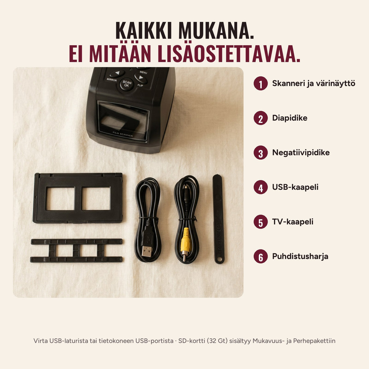 Pakkauksen sisältö