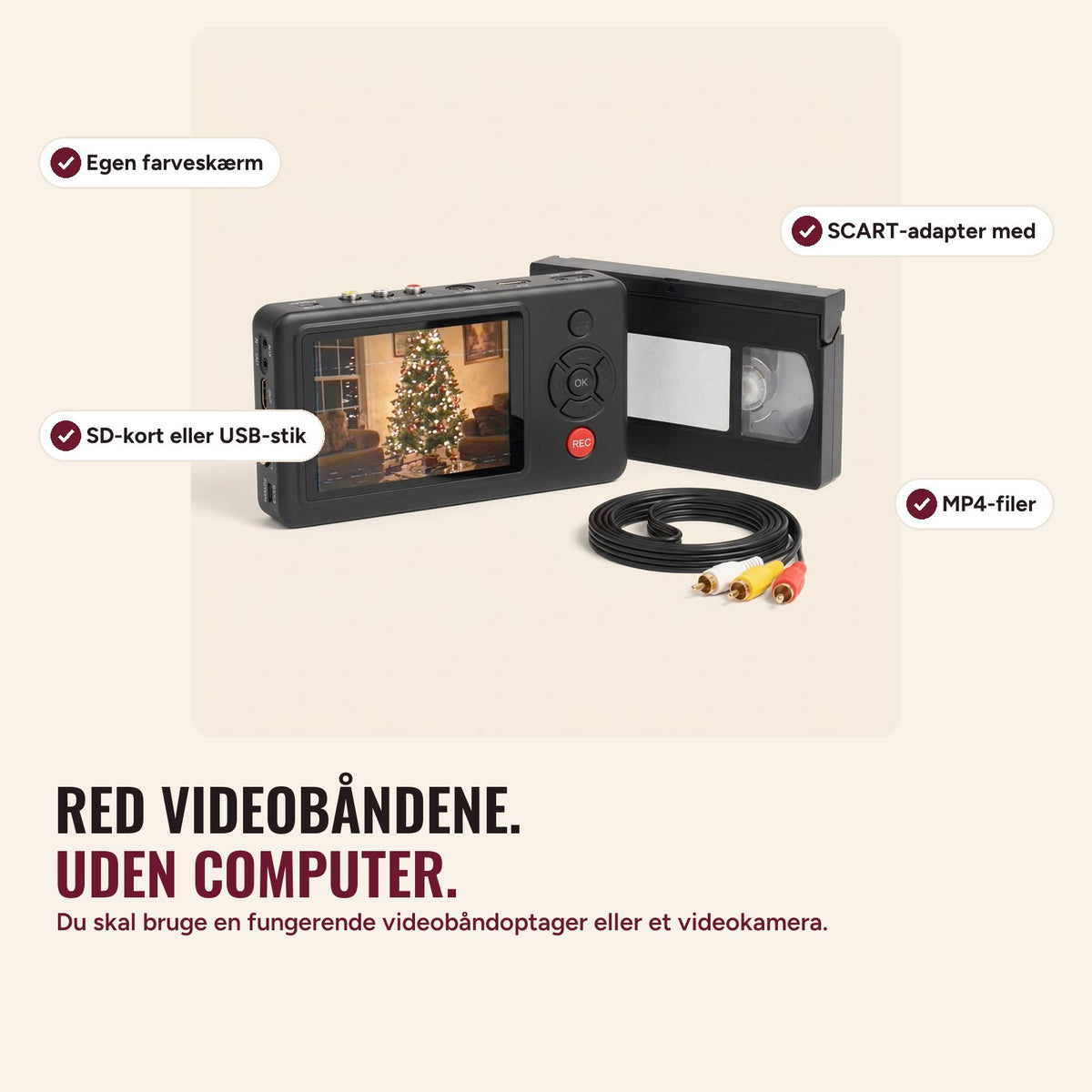 Videoredderens funktioner