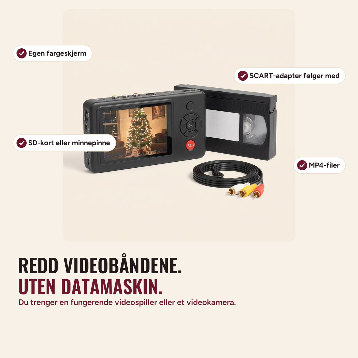Videoredderens funksjoner