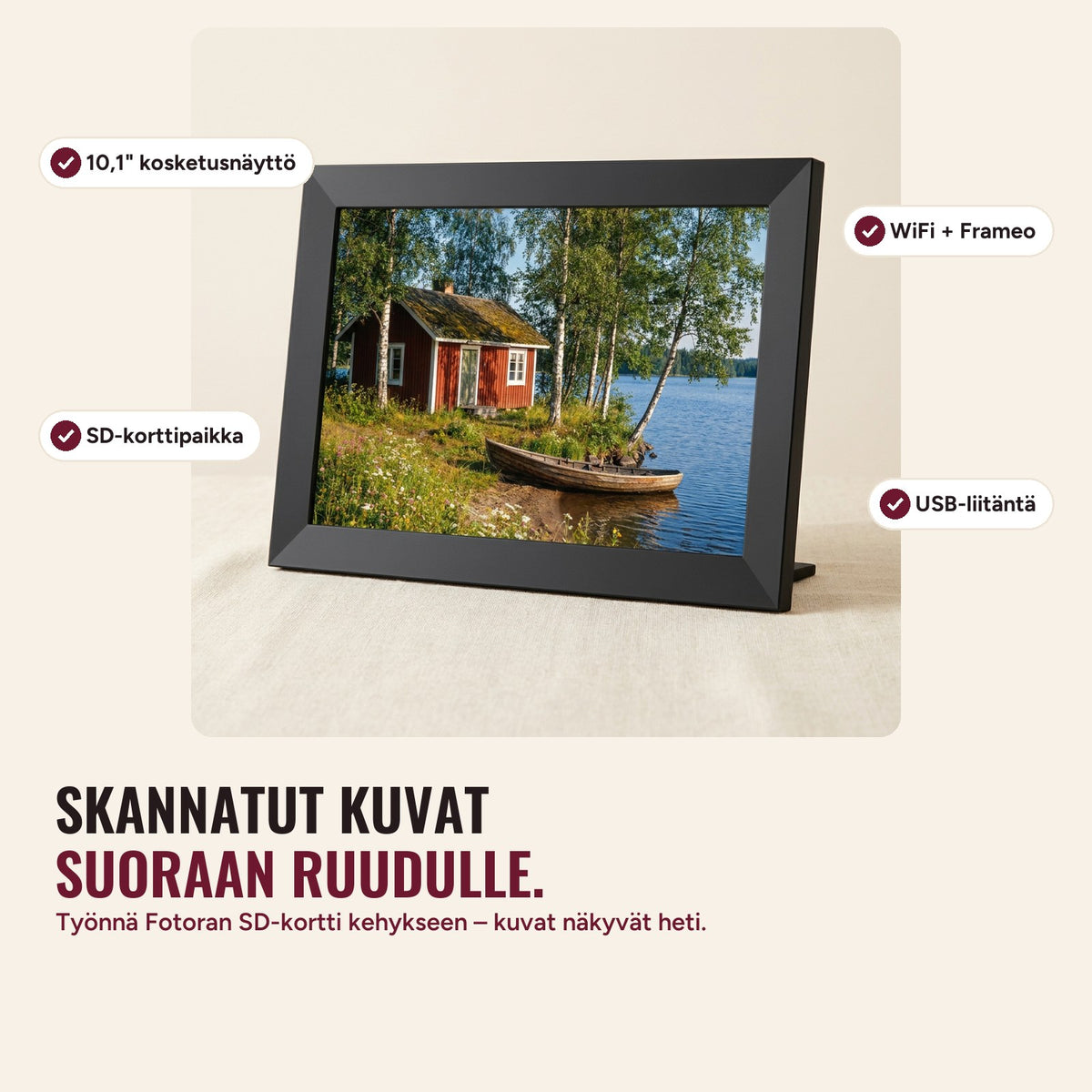 Muistokehyksen ominaisuudet
