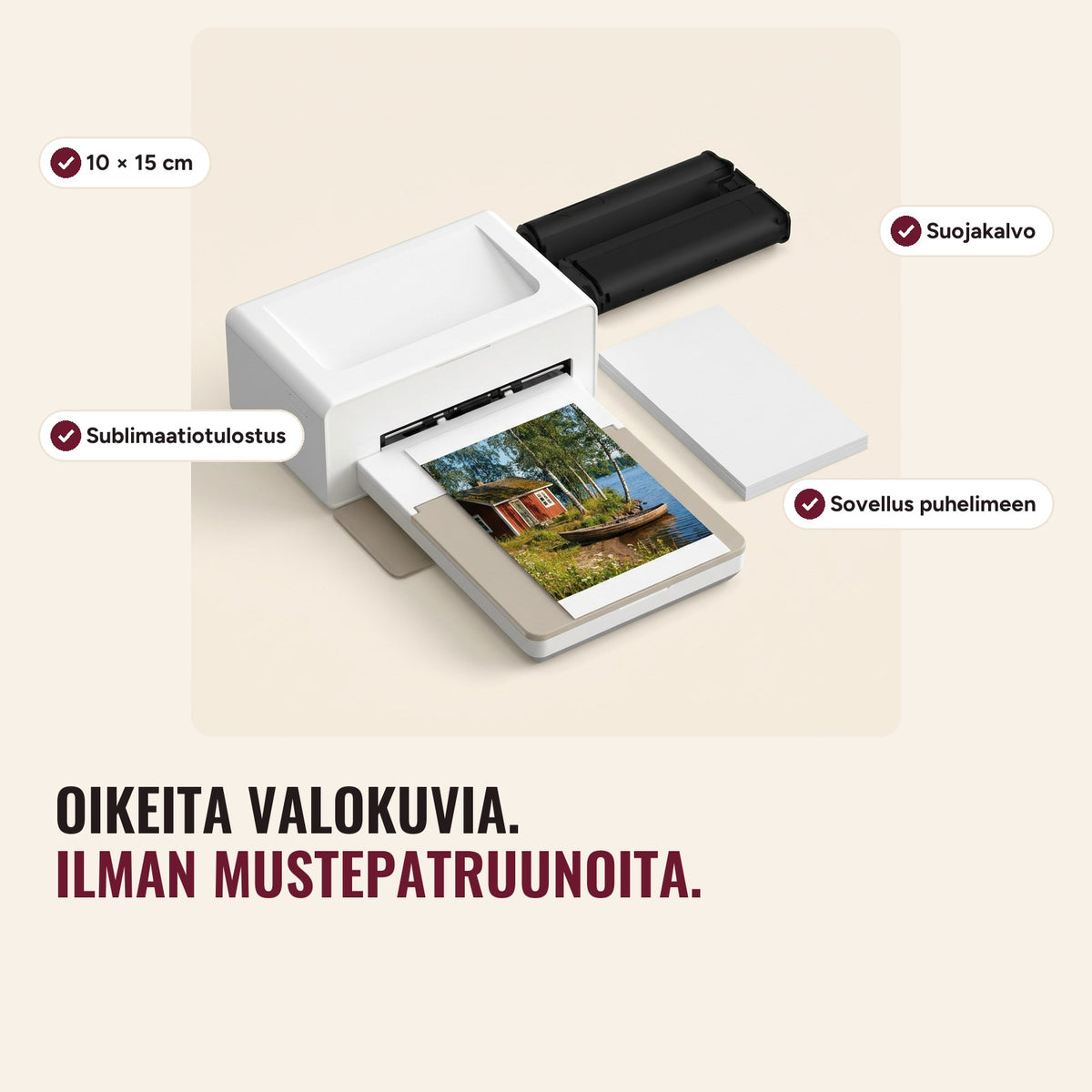 Kuvatulostimen ominaisuudet