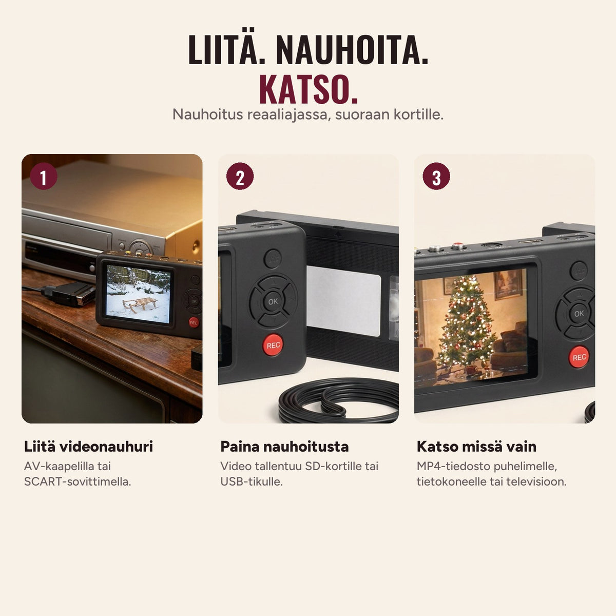 Näin Videopelastaja toimii